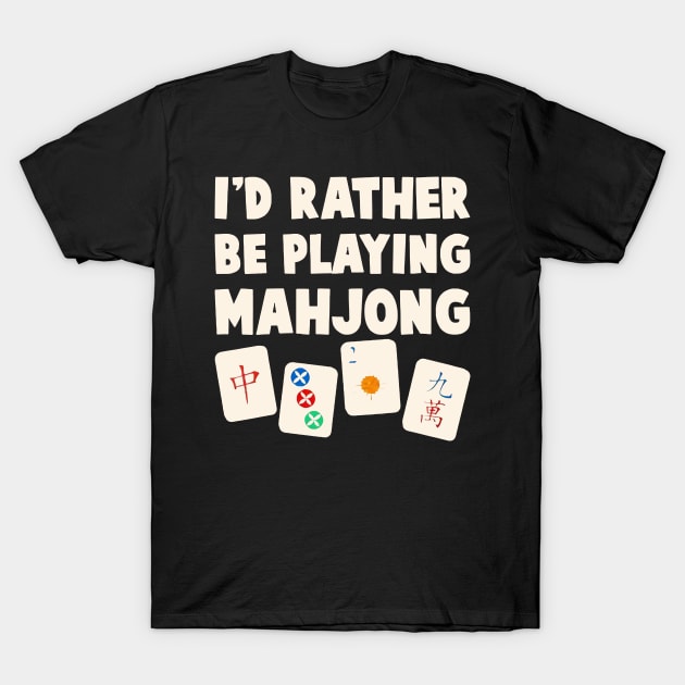 mahjong T-Shirt by manage handsomely